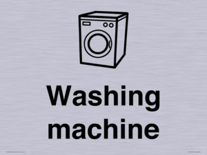 Dementia washing machine sign